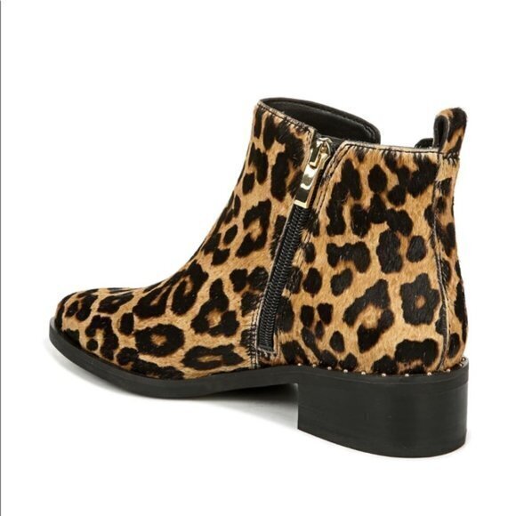 NEW Franco Sarto Domingo Leopard Print Boot Ankle Booties Womens Size 7.5 - Picture 5 of 6